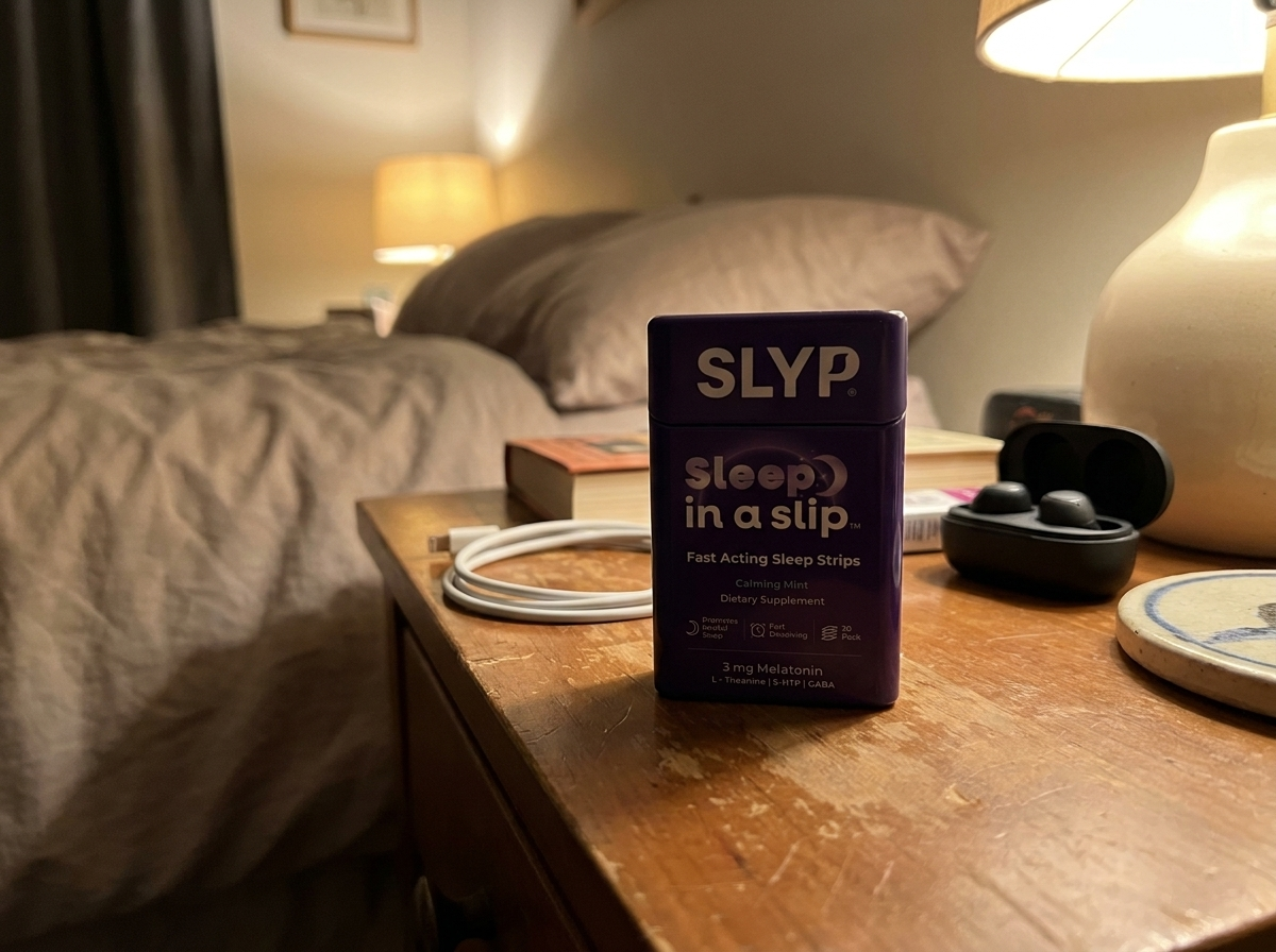 Person falling asleep quickly after taking a Slyp strip