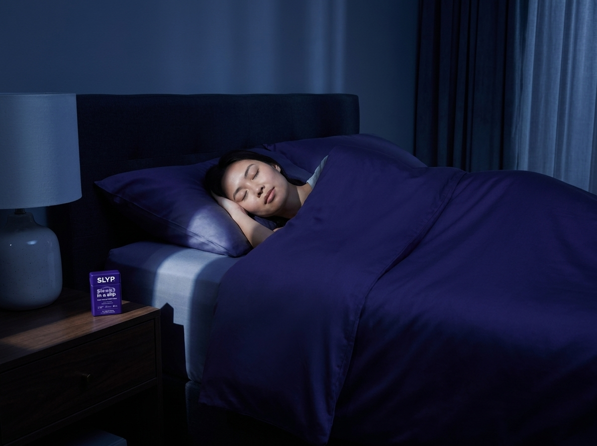 Person sleeping soundly through the night