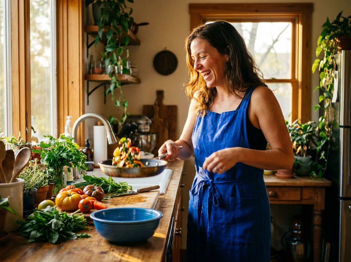 Person still energized in the early evening — no afternoon crash