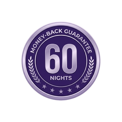 60-night money-back guarantee seal